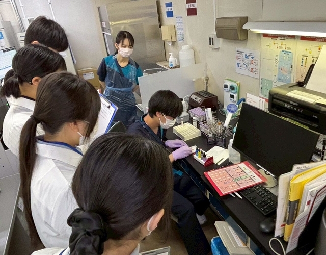 医師体験の様子